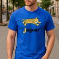 J Is For Jaguar ABC Alphabet T-Shirt For Teachers Students Men's Casual T-Shirt Royal Blue J Is For Jaguar ABC Alphabet T-Shirt For Teachers Students Men's Casual T-Shirt Royal Blue