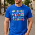 Jolliest Bunch Of Teachers This Side Of The Playground X-Mas Men's Casual T-Shirt Royal Blue