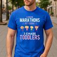 Just Kidding I Chase Toddlers Daycare Provider Nanny Teacher Men's Casual T-Shirt Royal Blue Just Kidding I Chase Toddlers Daycare Provider Nanny Teacher Men's Casual T-Shirt Royal Blue