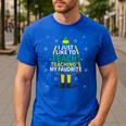 I Just Like To Teach Teaching My Favorite Christmas Teacher Men's Casual T-Shirt Royal Blue I Just Like To Teach Teaching My Favorite Christmas Teacher Men's Casual T-Shirt Royal Blue