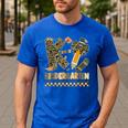 K Is For Kindergarten Teacher Coquette Bow Camo Men's Casual T-Shirt Royal Blue K Is For Kindergarten Teacher Coquette Bow Camo Men's Casual T-Shirt Royal Blue