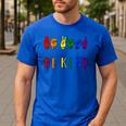 Be Kind Pride Sign Language Rainbow Teachers Interpreter ASL Men's Casual T-Shirt Royal Blue Be Kind Pride Sign Language Rainbow Teachers Interpreter ASL Men's Casual T-Shirt Royal Blue