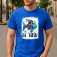 Be Kind Rainbow Fish Teacher Life Back To School Teaching Men Women Men's Casual T-Shirt Royal Blue Be Kind Rainbow Fish Teacher Life Back To School Teaching Men Women Men's Casual T-Shirt Royal Blue