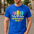 Kindergarten ABCD Rocks Teacher Student Back To School Men's Casual T-Shirt Royal Blue Kindergarten ABCD Rocks Teacher Student Back To School Men's Casual T-Shirt Royal Blue