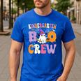 Kindergarten Boo Crew Spooky Kindergarten Halloween Teacher Men's Casual T-Shirt Royal Blue Kindergarten Boo Crew Spooky Kindergarten Halloween Teacher Men's Casual T-Shirt Royal Blue