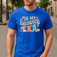 In My Kindergarten Era Retro Back To School Teacher Student Men's Casual T-Shirt Royal Blue In My Kindergarten Era Retro Back To School Teacher Student Men's Casual T-Shirt Royal Blue