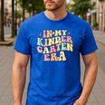 In My Kindergarten Era Retro Back To School Teacher Student Men's Casual T-Shirt Royal Blue In My Kindergarten Era Retro Back To School Teacher Student Men's Casual T-Shirt Royal Blue