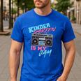 Kindergarten Is My Jam Vintage 80s Boombox Teacher Student Men's Casual T-Shirt Royal Blue Kindergarten Is My Jam Vintage 80s Boombox Teacher Student Men's Casual T-Shirt Royal Blue