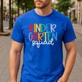 Kindergarten Squad Team Crew Teacher Back To School Men's Casual T-Shirt Royal Blue Kindergarten Squad Team Crew Teacher Back To School Men's Casual T-Shirt Royal Blue
