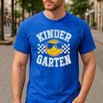 Kindergarten Teacher First Day Of Kinder Back To School Men's Casual T-Shirt Royal Blue Kindergarten Teacher First Day Of Kinder Back To School Men's Casual T-Shirt Royal Blue