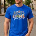 Kindergarten Teacher Wildflower Back To School Floral Outfit Men Women Men's Casual T-Shirt Royal Blue Kindergarten Teacher Wildflower Back To School Floral Outfit Men Women Men's Casual T-Shirt Royal Blue