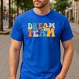 Last Day Of School Back To School Dream-Team Teacher Kids Men's Casual T-Shirt Royal Blue Last Day Of School Back To School Dream-Team Teacher Kids Men's Casual T-Shirt Royal Blue