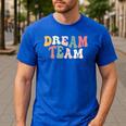 Last Day Of School Back To School Dream Team Teacher Kids Men's Casual T-Shirt Royal Blue Last Day Of School Back To School Dream Team Teacher Kids Men's Casual T-Shirt Royal Blue