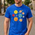 Learning Is Out Of This World Science Teacher Planets Men's Casual T-Shirt Royal Blue Learning Is Out Of This World Science Teacher Planets Men's Casual T-Shirt Royal Blue