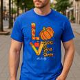Leopard Pumpkin Love Teacher Life Thanksgiving Fall Women Men's Casual T-Shirt Royal Blue Leopard Pumpkin Love Teacher Life Thanksgiving Fall Women Men's Casual T-Shirt Royal Blue