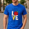 Let All That You Do Be Done In Love Christian Teacher Men's Casual T-Shirt Royal Blue Let All That You Do Be Done In Love Christian Teacher Men's Casual T-Shirt Royal Blue