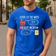 Letter Of The Week Ff Sight Word Teacher Squad Men's Casual T-Shirt Royal Blue Letter Of The Week Ff Sight Word Teacher Squad Men's Casual T-Shirt Royal Blue