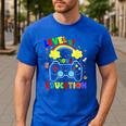 Level Up Your Education Gaming Inspired Teacher Gamers For Men Women Kids Men's Casual T-Shirt Royal Blue Level Up Your Education Gaming Inspired Teacher Gamers For Men Women Kids Men's Casual T-Shirt Royal Blue