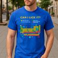 Can I Lick It Periodic Table Science Teacher Student Premium Tri-Blend Men's Casual T-Shirt Royal Blue Can I Lick It Periodic Table Science Teacher Student Premium Tri-Blend Men's Casual T-Shirt Royal Blue