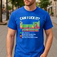 Can I Lick It Periodic Table Shirt Science Chemistry Teacher Men's Casual T-Shirt Royal Blue Can I Lick It Periodic Table Shirt Science Chemistry Teacher Men's Casual T-Shirt Royal Blue