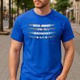 The Life Of a Teacher Teacher Bracelets Elementary School Men's Casual T-Shirt Royal Blue