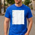 Lined Paper Notebook Halloween Costume For Students Teachers For Men Women Kids Men's Casual T-Shirt Royal Blue