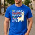 Llama Learning T Shirt Teachers Students Alpaca Lovers Men's Casual T-Shirt Royal Blue Llama Learning T Shirt Teachers Students Alpaca Lovers Men's Casual T-Shirt Royal Blue