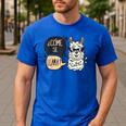 Llama Shirt English Teacher School Student ESL Joke Men's Casual T-Shirt Royal Blue Llama Shirt English Teacher School Student ESL Joke Men's Casual T-Shirt Royal Blue