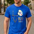 Love Art For Artist Art Teacher Men's Casual T-Shirt Royal Blue Love Art For Artist Art Teacher Men's Casual T-Shirt Royal Blue