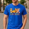 Love First Grade Happy Fall Thanksgiving Women 1st Teacher Men's Casual T-Shirt Royal Blue Love First Grade Happy Fall Thanksgiving Women 1st Teacher Men's Casual T-Shirt Royal Blue