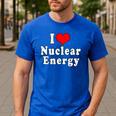 I Love Nuclear Energy School Teacher Men's Casual T-Shirt Royal Blue I Love Nuclear Energy School Teacher Men's Casual T-Shirt Royal Blue