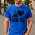I Love Science Lover Teacher Scientist Sciences Men's Casual T-Shirt Royal Blue I Love Science Lover Teacher Scientist Sciences Men's Casual T-Shirt Royal Blue