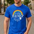 Luckiest Teacher Ever Rainbow- St Patricks Day Teacher Men's Casual T-Shirt Royal Blue Luckiest Teacher Ever Rainbow- St Patricks Day Teacher Men's Casual T-Shirt Royal Blue