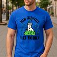 Mad Scientist Science Teacher Halloween Costume Teen Girls Men's Casual T-Shirt Royal Blue Mad Scientist Science Teacher Halloween Costume Teen Girls Men's Casual T-Shirt Royal Blue