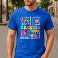 Maestra Spanish Teacher Back To School Maestra De Espanol Men's Casual T-Shirt Royal Blue Maestra Spanish Teacher Back To School Maestra De Espanol Men's Casual T-Shirt Royal Blue