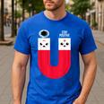 Magnet Science Pun T-Shirt For Geeks Science Teachers Men's Casual T-Shirt Royal Blue Magnet Science Pun T-Shirt For Geeks Science Teachers Men's Casual T-Shirt Royal Blue