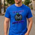 Marvel Teachers Are Super Heroes In Disguise Panther Men's Casual T-Shirt Royal Blue Marvel Teachers Are Super Heroes In Disguise Panther Men's Casual T-Shirt Royal Blue