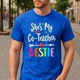 Matching Co-Teacher Best Friend She's My Bestie Work Team Men's Casual T-Shirt Royal Blue Matching Co-Teacher Best Friend She's My Bestie Work Team Men's Casual T-Shirt Royal Blue