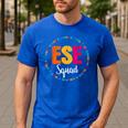 Matching ESE Squad First Last Day Team Teacher Student Tribe Men's Casual T-Shirt Royal Blue Matching ESE Squad First Last Day Team Teacher Student Tribe Men's Casual T-Shirt Royal Blue