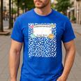 Matching Group Halloween Teacher Composition Book Notebook Men's Casual T-Shirt Royal Blue Matching Group Halloween Teacher Composition Book Notebook Men's Casual T-Shirt Royal Blue