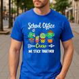 Matching Teacher Back To School School Office Crew Cactus Team School Office Squad Men's Casual T-Shirt Royal Blue Matching Teacher Back To School School Office Crew Cactus Team School Office Squad Men's Casual T-Shirt Royal Blue