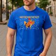 Math Nerd The Mathemachicken a Math Teacher Men's Casual T-Shirt Royal Blue Math Nerd The Mathemachicken a Math Teacher Men's Casual T-Shirt Royal Blue