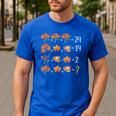 Math Number Thanksgiving Count Answer Pie Turkey Teacher Men's Casual T-Shirt Royal Blue Math Number Thanksgiving Count Answer Pie Turkey Teacher Men's Casual T-Shirt Royal Blue