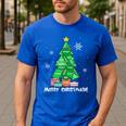 Math Teacher Polygon Christmas Tree Geometry Merry Christmas Men's Casual T-Shirt Royal Blue Math Teacher Polygon Christmas Tree Geometry Merry Christmas Men's Casual T-Shirt Royal Blue