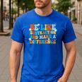 Math Teacher Be Like Subtraction And Make a Difference Men's Casual T-Shirt Royal Blue Math Teacher Be Like Subtraction And Make a Difference Men's Casual T-Shirt Royal Blue