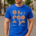 Maths Day Costume Idea Kids Teachers Pizza Slice Fraction Men's Casual T-Shirt Royal Blue Maths Day Costume Idea Kids Teachers Pizza Slice Fraction Men's Casual T-Shirt Royal Blue