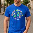 Meowcrobiology Cats Microbiology Science Teacher Men's Casual T-Shirt Royal Blue Meowcrobiology Cats Microbiology Science Teacher Men's Casual T-Shirt Royal Blue