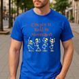 Montessori Creepin' It Real HALLOWEEN School Teacher Shirt Men's Casual T-Shirt Royal Blue