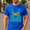 Mouse Halloween Costume Book Cookie Teacher Student Men's Casual T-Shirt Royal Blue