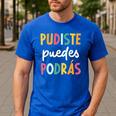 Multilingual Hispanic Heritage Spanish Teacher Maestra Men's Casual T-Shirt Royal Blue Multilingual Hispanic Heritage Spanish Teacher Maestra Men's Casual T-Shirt Royal Blue